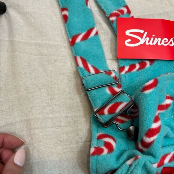 New with Tags Shinesty Mens The Peppermint Pimp Canes Pajameralls Size Large‎ - Picture 8 of 13